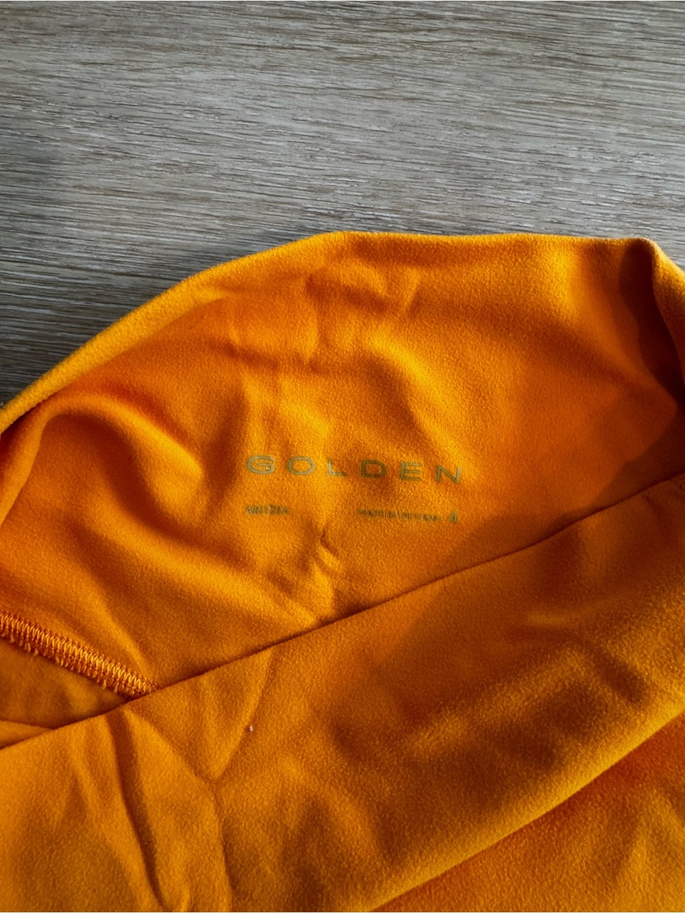Aritzia Bright Orange High-Waist Athletic Shorts - Picture 2 of 6